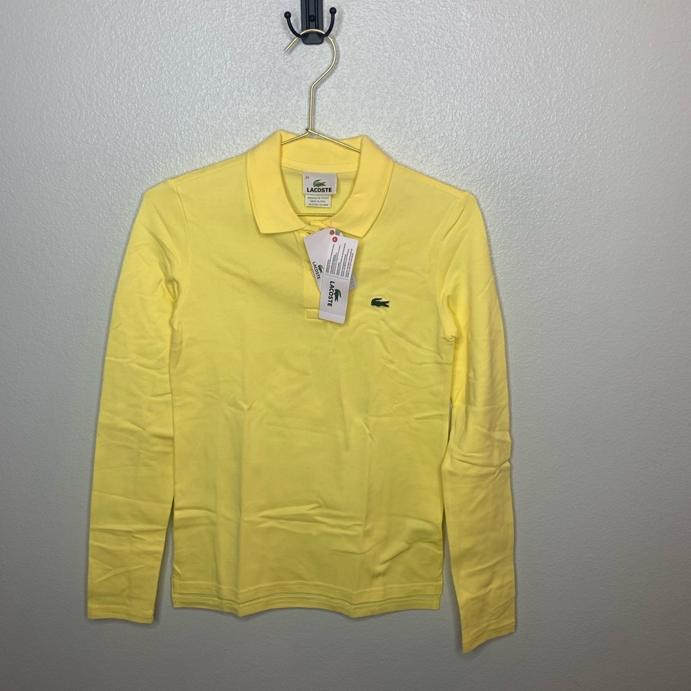 New With Tags Lacoste long sleeve polo shirts Sz34